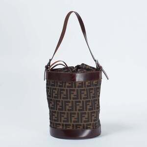 Fendi Drawstring Bucket Bag Brown